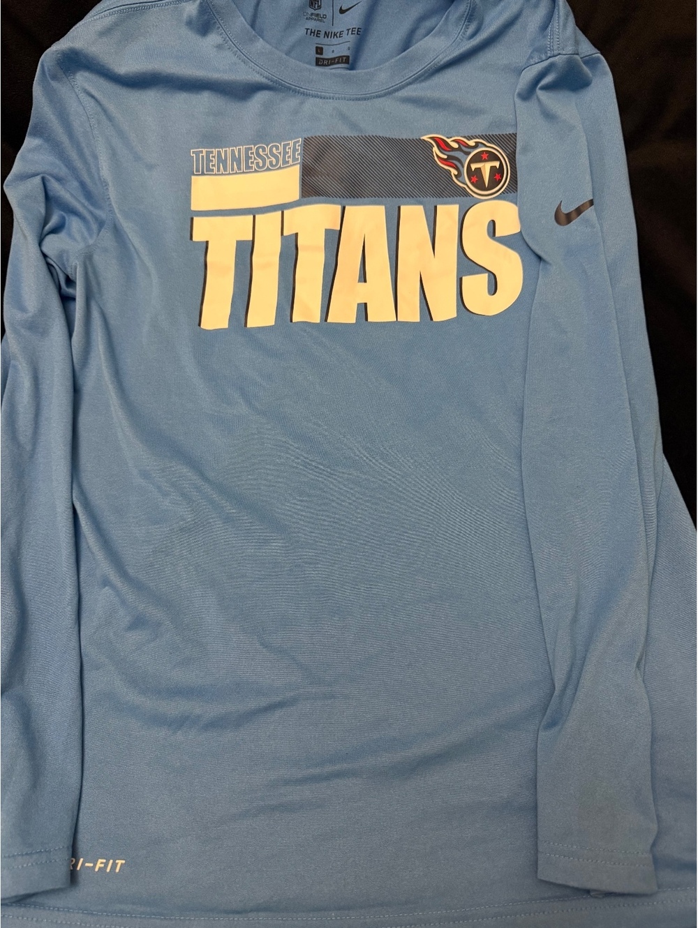 Nike Tennessee Titans NFL On Field Apparel Long Sleeve T-Shirt Large